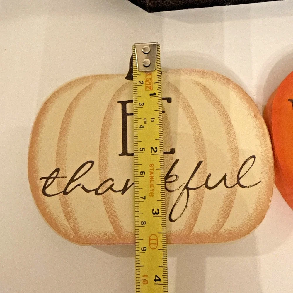 Fall Harvest Wooden Pumpkins